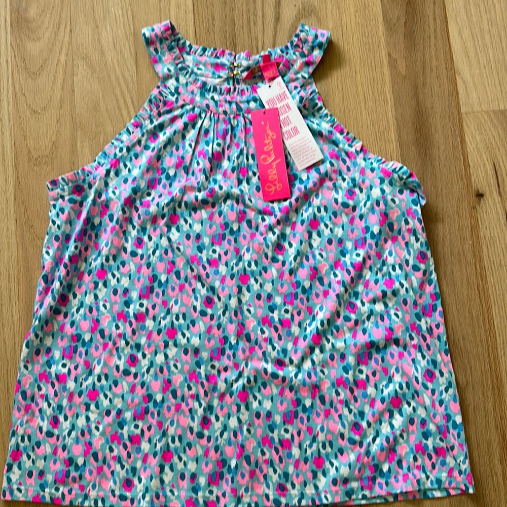 Lilly Pulitzer Jerrica Top in print Hottie Dottie